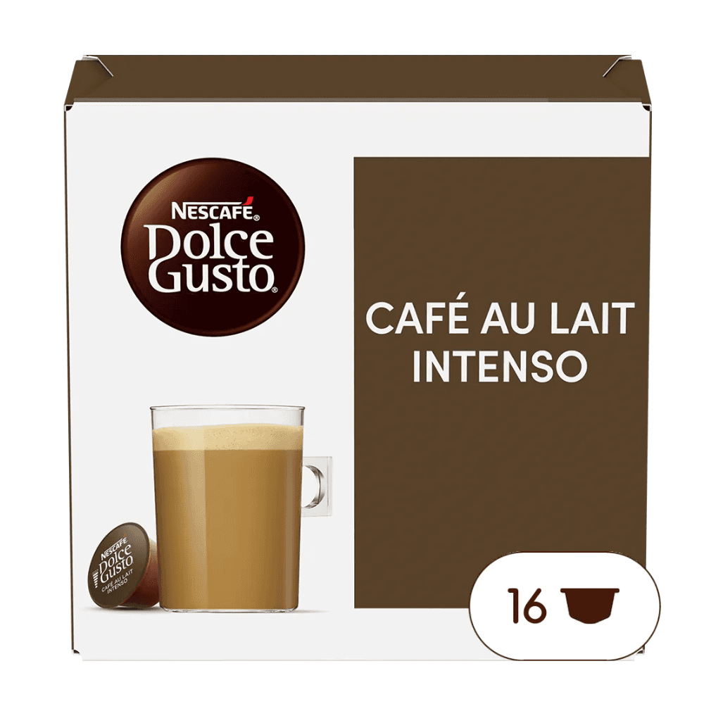 NESCAFE DOLCE GUSTO AU LAIT INTENSO ເນສກາເຟ ໂດຊ ກັສໂຕ ອູ ເລດ ອິນເທນໂຊ 100ກຣາມ