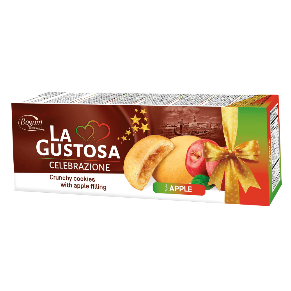 La Gustosa Celebrazione Crunchy Cookies with Apple Filling 150g