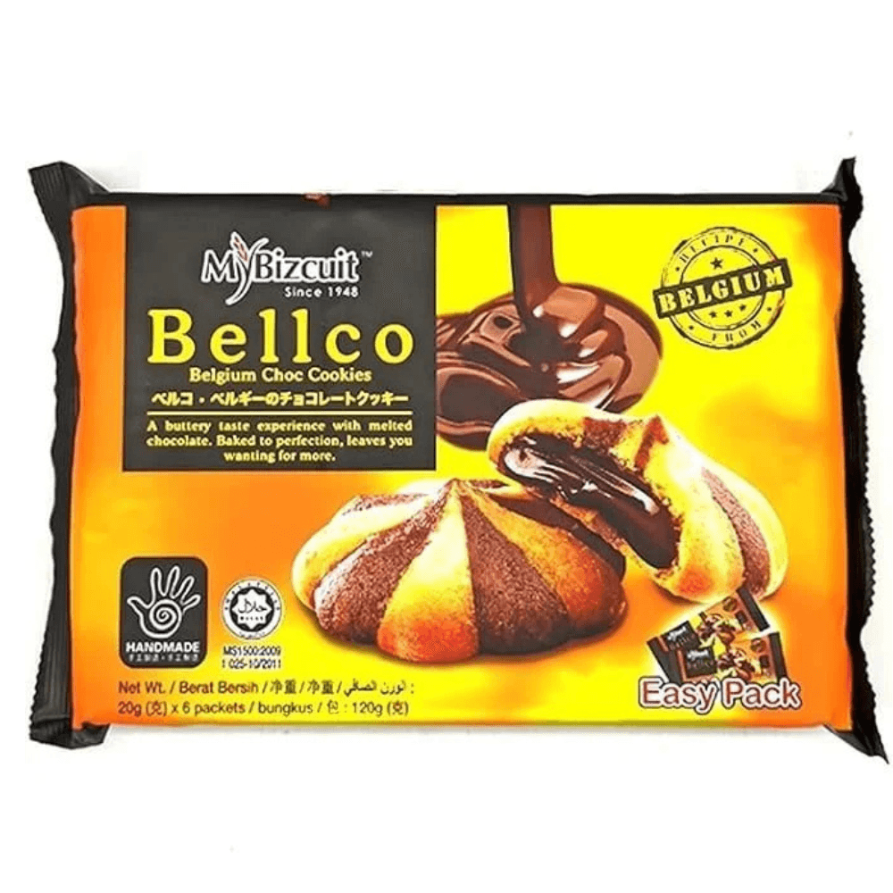 MY BIZCUIT BELLCO BELGIUM CHO. COOKIES 120G